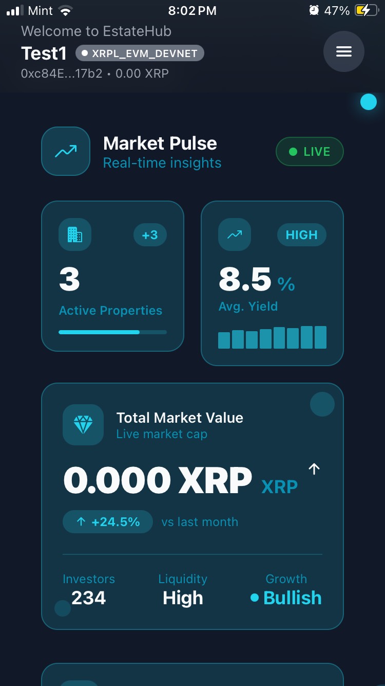 ChainEstate Earn Screen